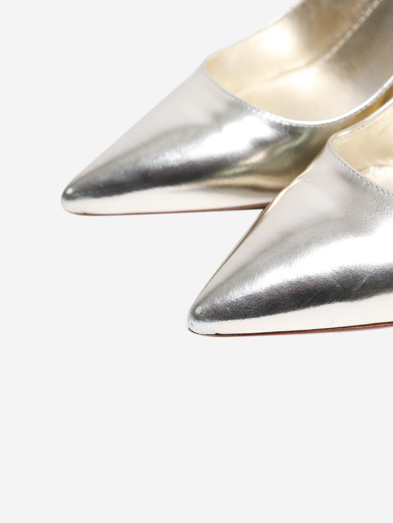 Miu Miu Gold metallic glitter pumps - size EU 38.5 Heels Miu Miu 