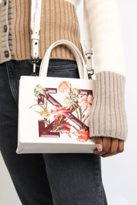 Off-White White floral embossed bag