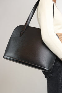 Louis Vuitton Black Epi leather shoulder bag