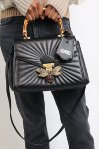 Gucci Black Queen Margaret quilted bag