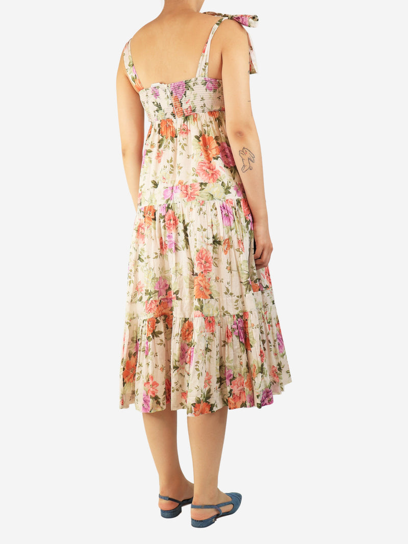 Multicolour floral midi dress - size UK 10 Dresses Zimmermann 