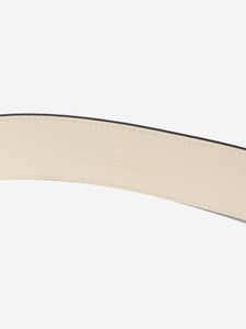 Gucci Cream Marmont GG leather belt