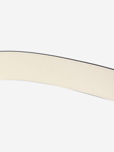Gucci Cream Marmont GG leather belt