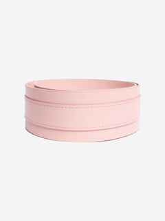 Pink wide leather belt Belts Brandon Maxwell 