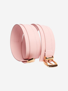 Pink wide leather belt Belts Brandon Maxwell 