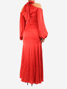 Red satin maxi dress - size UK 10 Dresses Temperley 