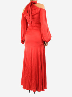 Red satin maxi dress - size UK 10 Dresses Temperley 
