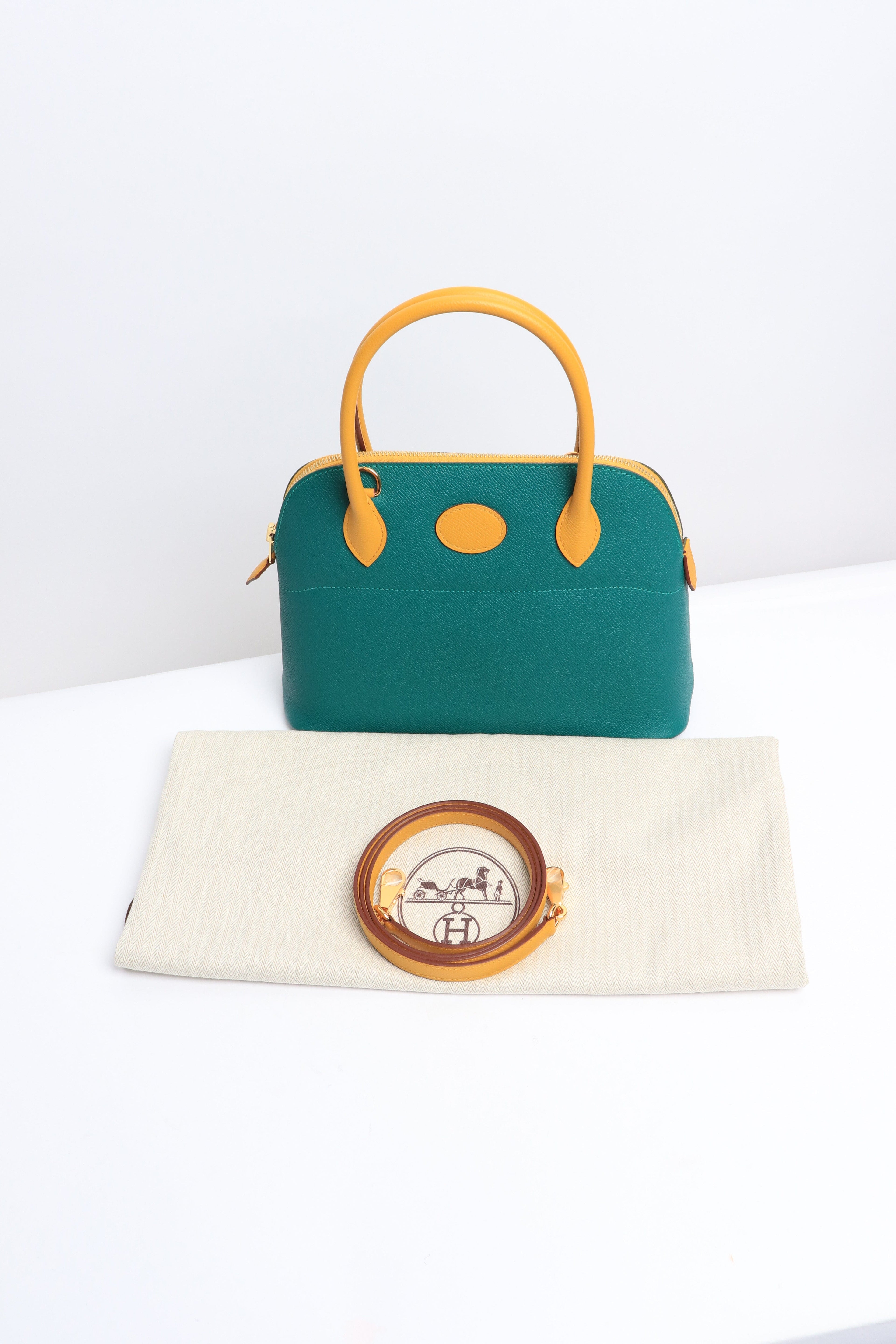 Green mini Bolide Bags Hermes 
