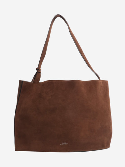 Cocoa brown Doublet suede tote bag Tote Bags Studio Nicholson 