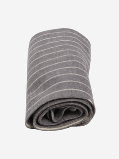 Grey and white striped knit scarf Scarves Lanvin 