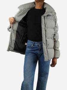 Staud Neutral plaid puffer jacket - size XS