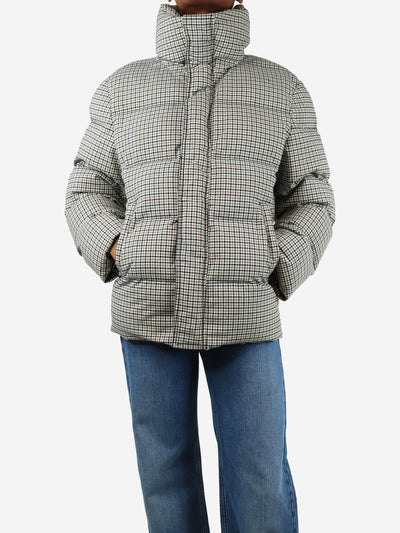 Neutral plaid puffer jacket - size XS Coats & Jackets Staud 