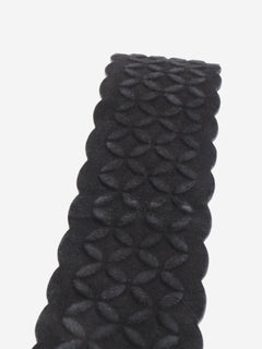 Black suede textured wide belt Belts Alaia 