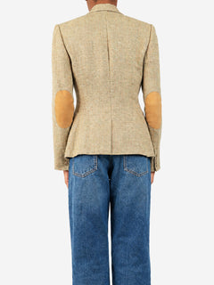 Vintage neutral linen blazer - size UK 8 Coats & Jackets Ralph Lauren 
