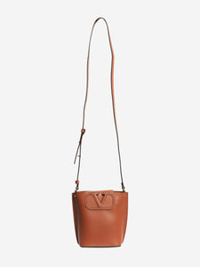 Valentino Brown leather bucket bag