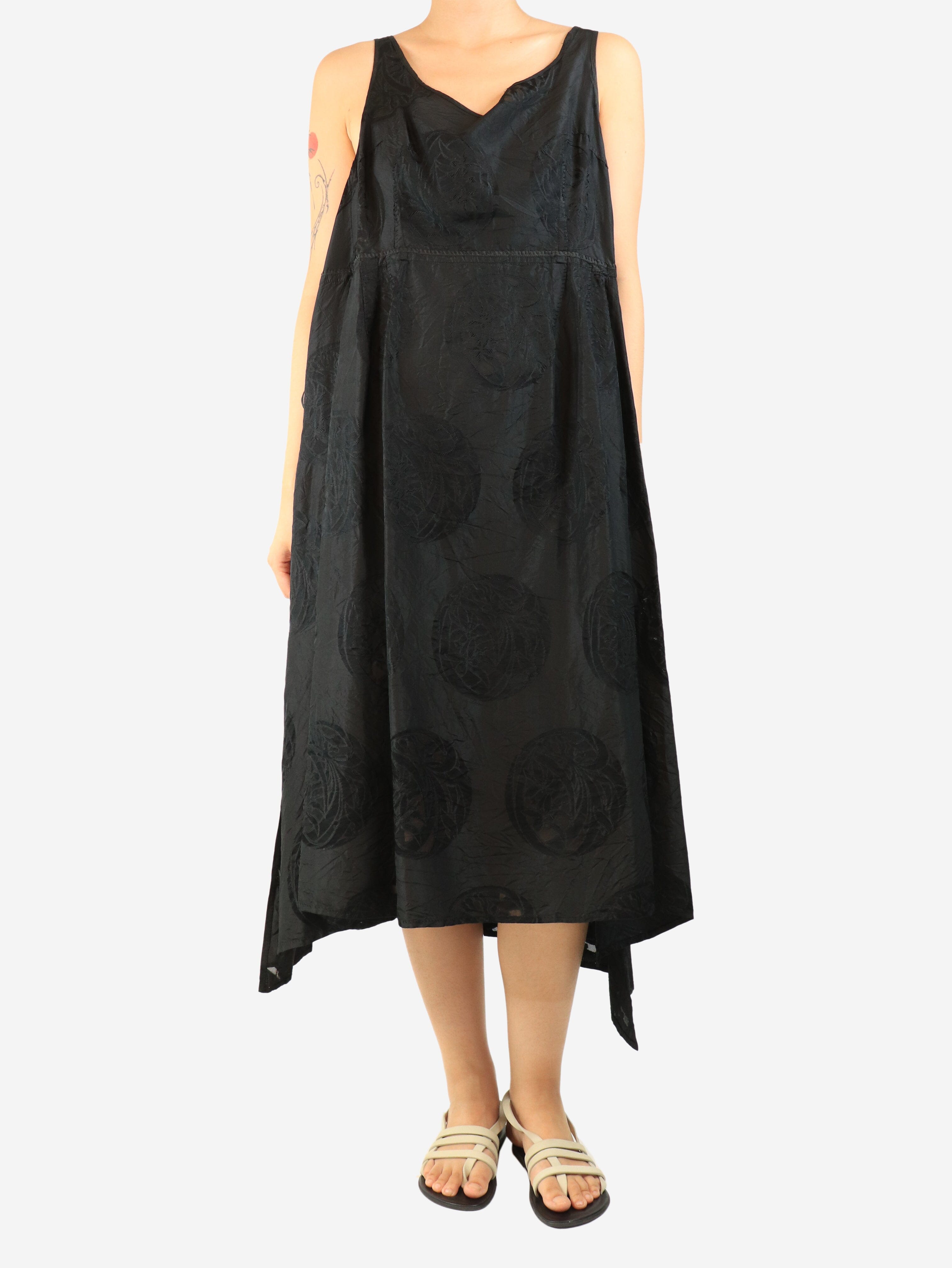 Black silk slip dress - size L Dresses Dosa 