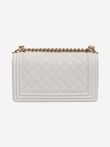 Chanel Grey 2019 lambskin boy bag