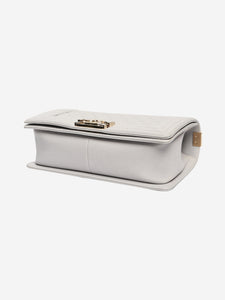 Chanel Grey 2019 lambskin boy bag