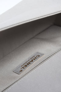 Chanel Grey 2019 lambskin boy bag