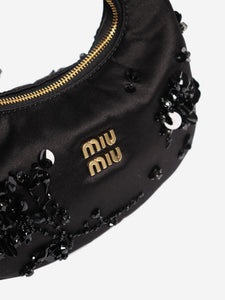 Miu Miu Black Wander embroidered bag