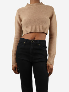 Max Mara Beige cashmere cropped sweater - size S