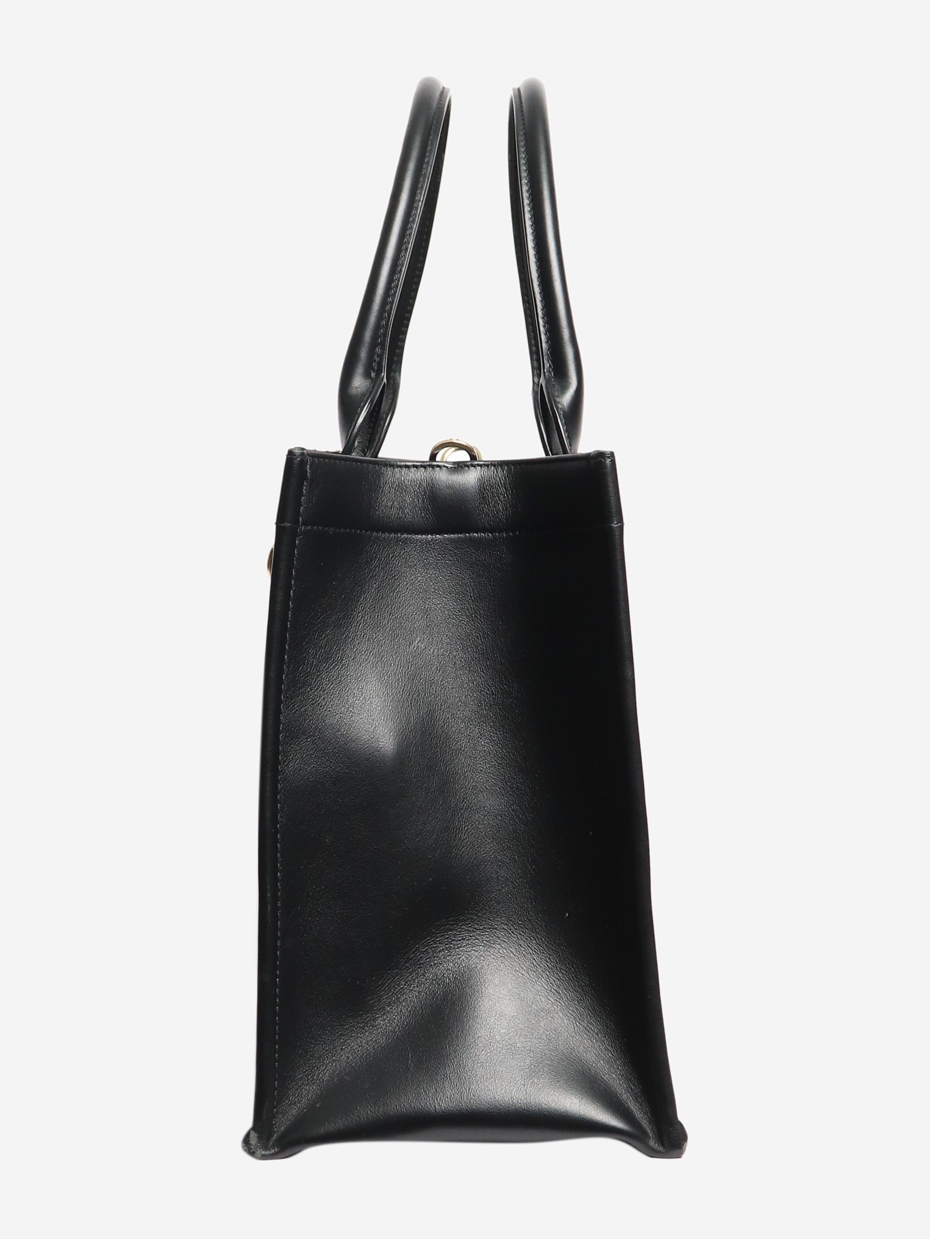 Black medium 2003 cannage quilted leather book tote - size Tote Bags Christian Dior 