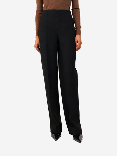 Black wool-blend trousers - size UK 6 product image
