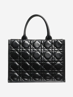 Black medium 2003 cannage quilted leather book tote - size Tote Bags Christian Dior 