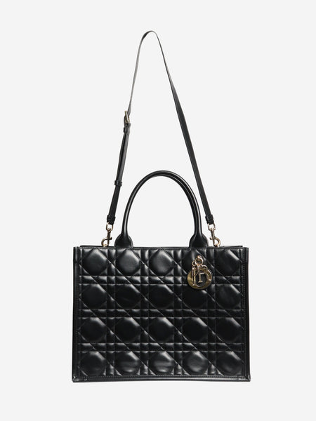 Black medium 2003 cannage quilted leather book tote alternate image