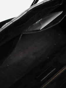 Christian Dior Black medium 2003 cannage quilted leather book tote