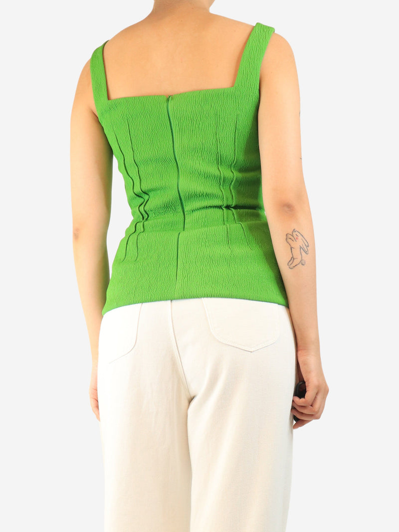 Green Thistle top - size UK 8 Tops Emilia Wickstead 