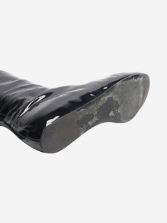 Black patent boots - size UK 5.5 Boots Lanvin 