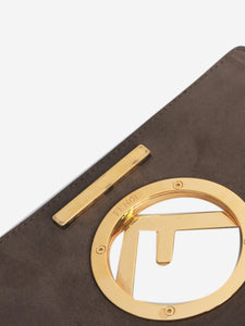 Fendi Blue leather Kan F crossbody bag