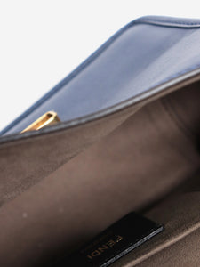 Fendi Blue leather Kan F crossbody bag