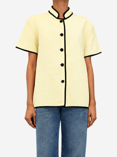 Yellow mandarin shirt - size S Tops Liberowe 