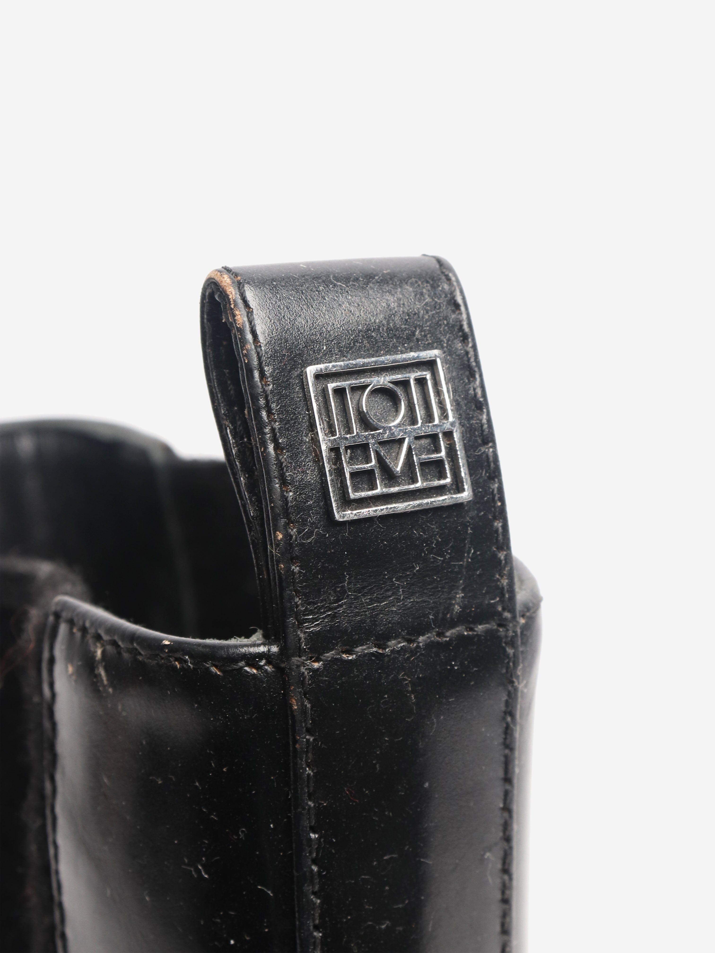 Black Chelsea leather ankle boots - size EU 38 Boots Toteme 