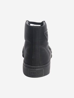 Black Cassetta Wheel high-top trainers - size EU 39 Trainers Prada 