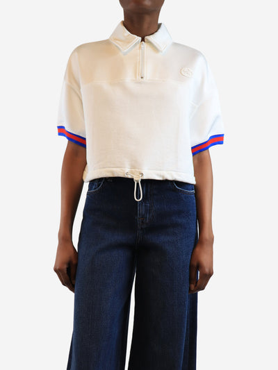 White cropped polo top - size XS Tops Gucci 