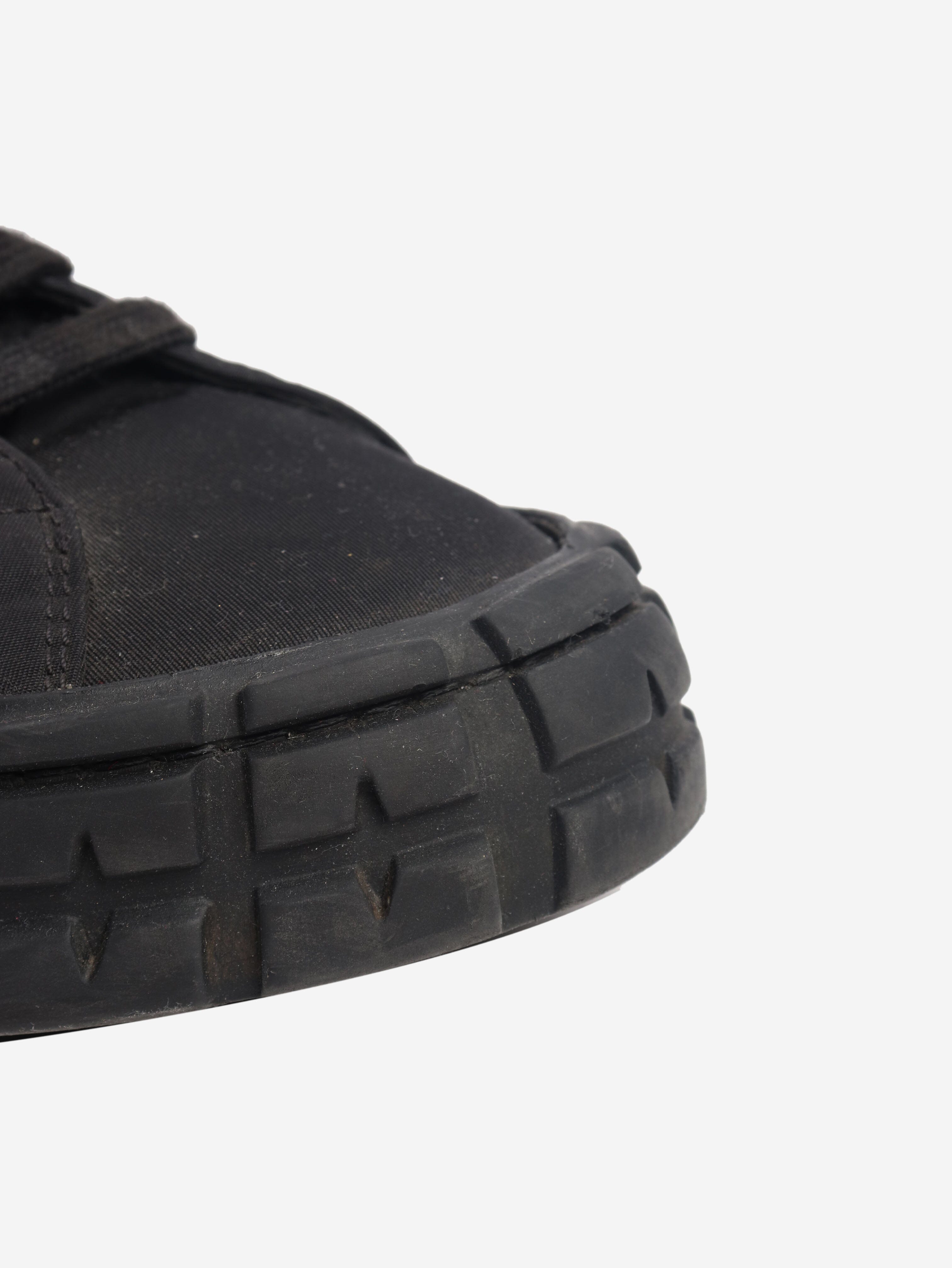 Black Cassetta Wheel high-top trainers - size EU 39 Trainers Prada 