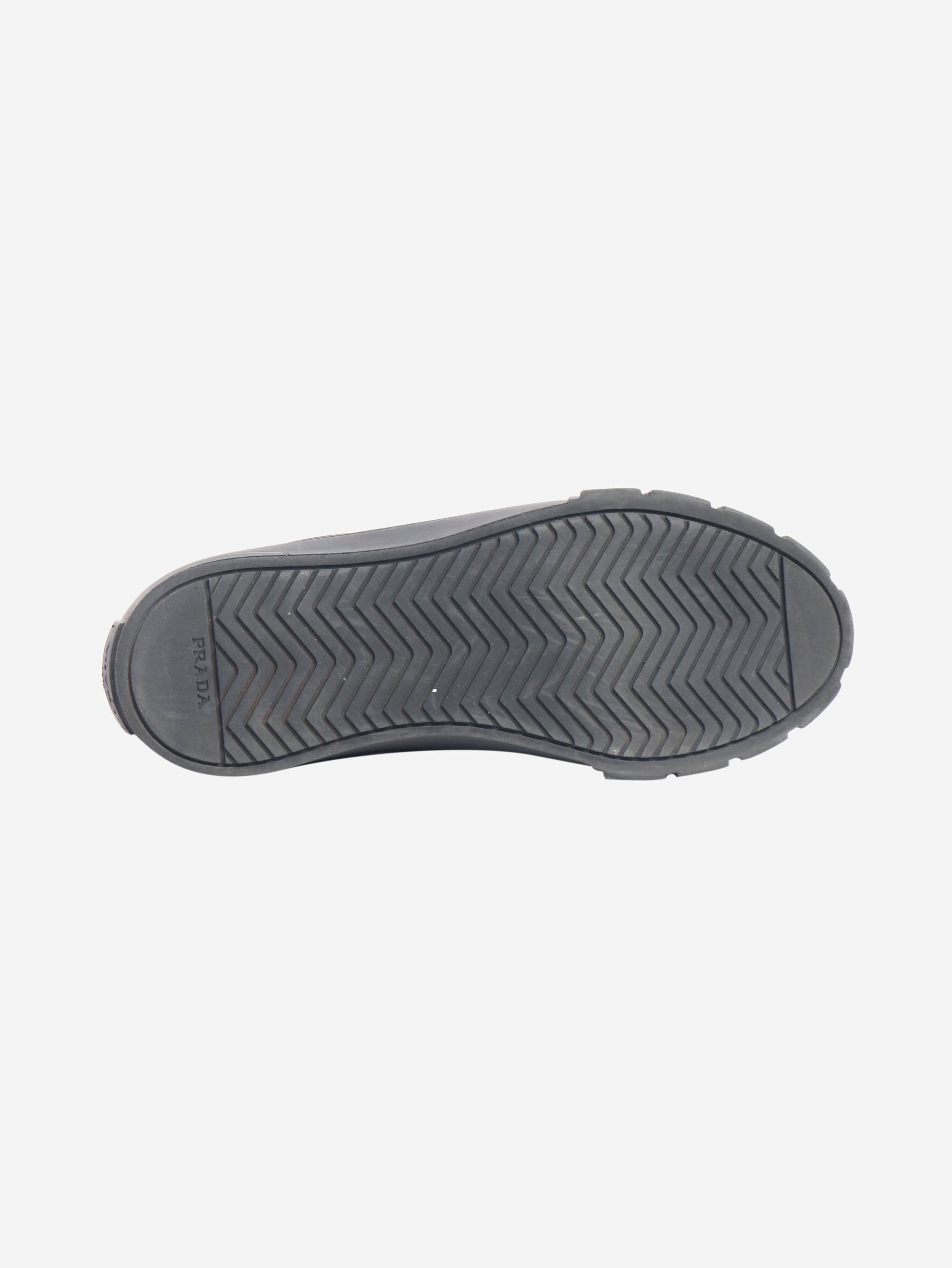 Black Cassetta Wheel high-top trainers - size EU 39 Trainers Prada 