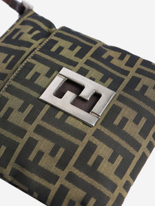 Fendi Brown zucca print crossbody bag