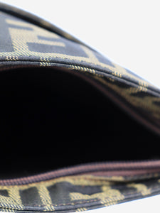 Fendi Brown zucca print crossbody bag