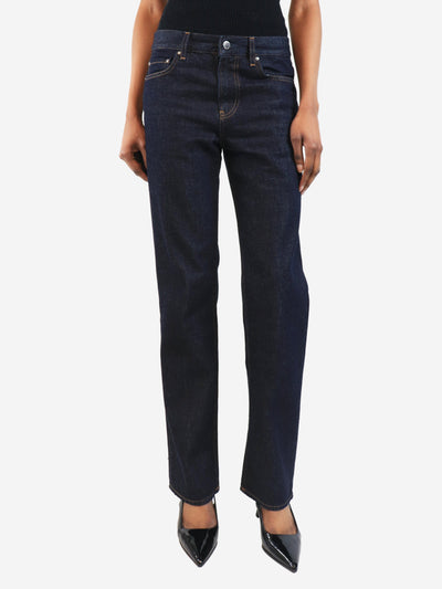 Indigo straight-leg jeans - size UK 6 Denim Toteme 