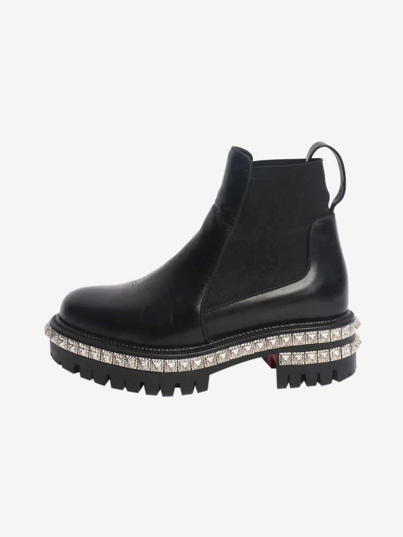 studded platform chelsea boots