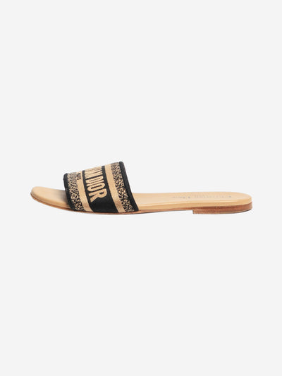 Blue flat slides - size EU 36.5 (UK 3.5) Flat Sandals Christian Dior 