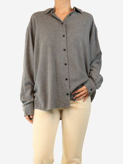 Grey button-down shirt - size UK 8 Tops Toteme 