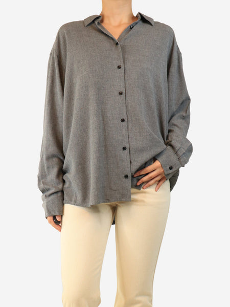 Grey button-down shirt - size UK 8 product image