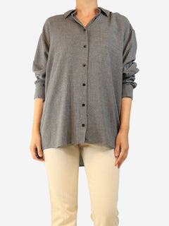 Grey button-down shirt - size UK 8 Tops Toteme 