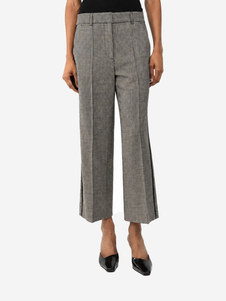 Black and beige houndstooth trousers - size UK 8 product image