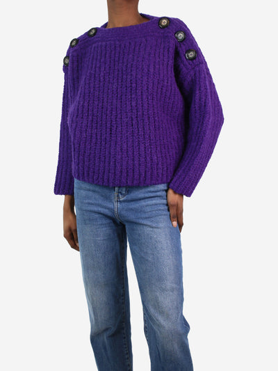 Purple ribbed wool-blend jumper - size FR 34 Knitwear Isabel Marant 